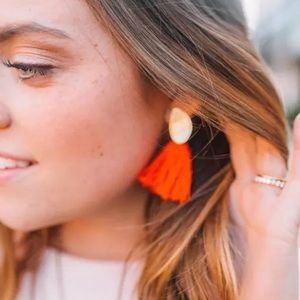 Madewell tassel statement earrings